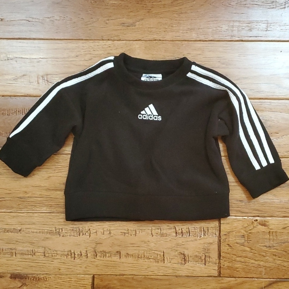Adidas regular fit fleece crew neck sweater